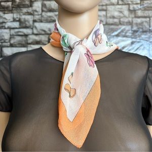 Vintage scarft with flip-flop prints square 20”X 20”